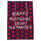 ハッピーバースデー ミディアムペーパーバッグ (裏面)