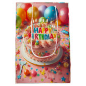 ハッピーバースデー ミディアムペーパーバッグ (裏面)