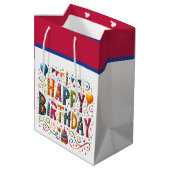 ハッピーバースデー ミディアムペーパーバッグ (裏面アングル)