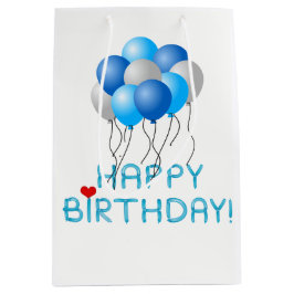 ハッピーバースデー ミディアムペーパーバッグ