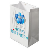 ハッピーバースデー ミディアムペーパーバッグ (正面アングル)