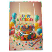 ハッピーバースデー ミディアムペーパーバッグ (裏面)