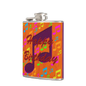 ハッピーバースデー – ミュージックビニール包まれたフラスコ フラスク (左)
