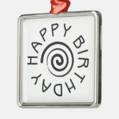ハッピーバースデー メタルオーナメント (左)