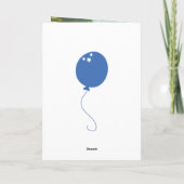 ハッピーバースデー/メッセージの追加：-) カード (裏面)