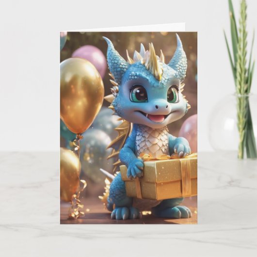 ハッピーバースデー/メッセージの追加：-) カード (正面)