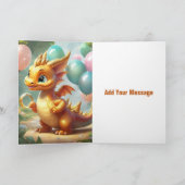 ハッピーバースデー/メッセージの追加：-) カード (内部)