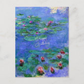 ハッピーバースデー：モネの睡蓮 ポストカード (正面)