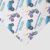 ハッピーバースデー、モンスタートラック名/年齢金ゴールドスター 薄葉紙 (詳細)