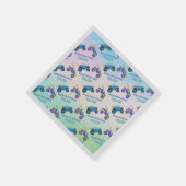 ハッピーバースデー、モンスタートラック、DIY Name & Age、 スタンダードカクテルナプキン (角)