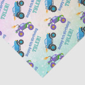 ハッピーバースデー、モンスタートラック、DIY Name & Age、 薄葉紙 (詳細)