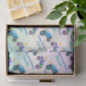 ハッピーバースデー、モンスタートラック、DIY Name & Age、 薄葉紙 (ギフト)