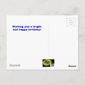 ハッピーバースデー - ヤマボウシの花 ポストカード (裏面)