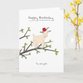 ハッピーバースデー – ヤートカード カード (黄色い花)