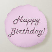 ハッピーバースデー! ラウンドクッション (裏面)