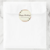 ハッピーバースデー ラウンドシール (バッグ)
