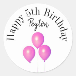 ハッピーバースデー ラウンドシール