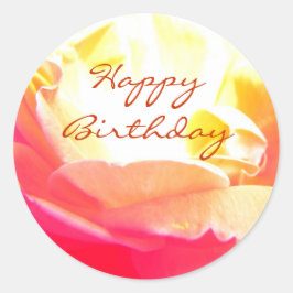 ハッピーバースデー ラウンドシール