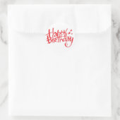 ハッピーバースデー ラウンドシール (バッグ)