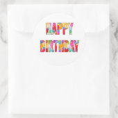 ハッピーバースデー ラウンドシール (バッグ)