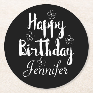 ハッピーバースデー ラウンドペーパーコースター