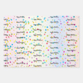 ハッピーバースデー ラッピングペーパーシート (正面3)