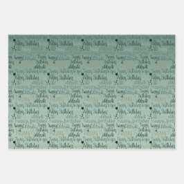 ハッピーバースデー ラッピングペーパーシート