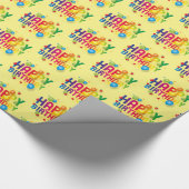 ハッピーバースデー ラッピングペーパー (角)