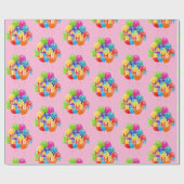 ハッピーバースデー ラッピングペーパー (フラット)