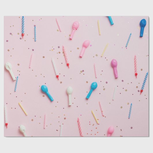 ハッピーバースデー ラッピングペーパー (フラット)