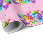 ハッピーバースデー ラッピングペーパー (ロールコーナー)