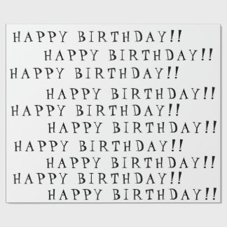 ハッピーバースデー ラッピングペーパー