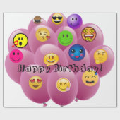 ハッピーバースデー ラッピングペーパー (フラット)