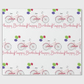 ハッピーバースデー ラッピングペーパー (フラット)