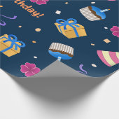 ハッピーバースデー ラッピングペーパー (角)