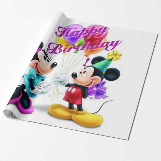 ハッピーバースデー ラッピングペーパー (アンロールド)