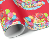 ハッピーバースデー ラッピングペーパー (ロールコーナー)