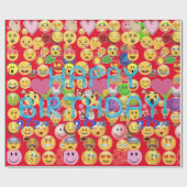 ハッピーバースデー ラッピングペーパー (フラット)