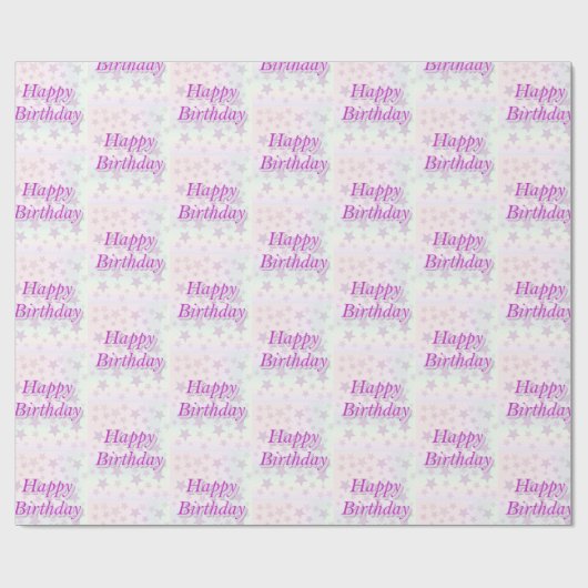 ハッピーバースデー!! ラッピングペーパー (フラット)