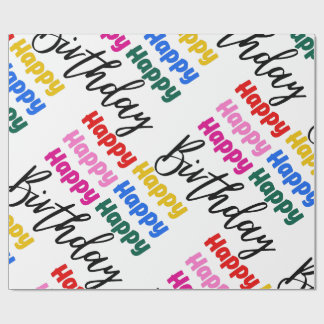 ハッピーバースデー ラッピングペーパー