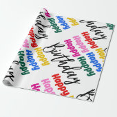 ハッピーバースデー ラッピングペーパー (アンロールド)