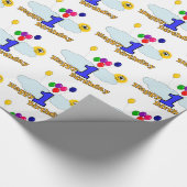 ハッピーバースデー ラッピングペーパー (角)