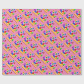 ハッピーバースデー ラッピングペーパー (フラット)