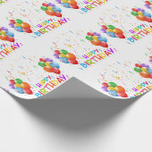 ハッピーバースデー ラッピングペーパー (角)