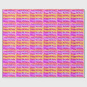 ハッピーバースデー ラッピングペーパー 名入れ (フラット)