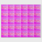 ハッピーバースデー ラッピングペーパー 名入れ (フラット)