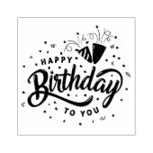 ハッピーバースデー ラバースタンプ (インプリント)