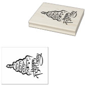 ハッピーバースデー ラバースタンプ (押印)