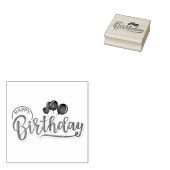 ハッピーバースデー ラバースタンプ (押印)