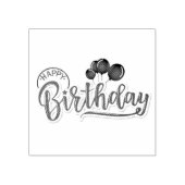 ハッピーバースデー ラバースタンプ (インプリント)
